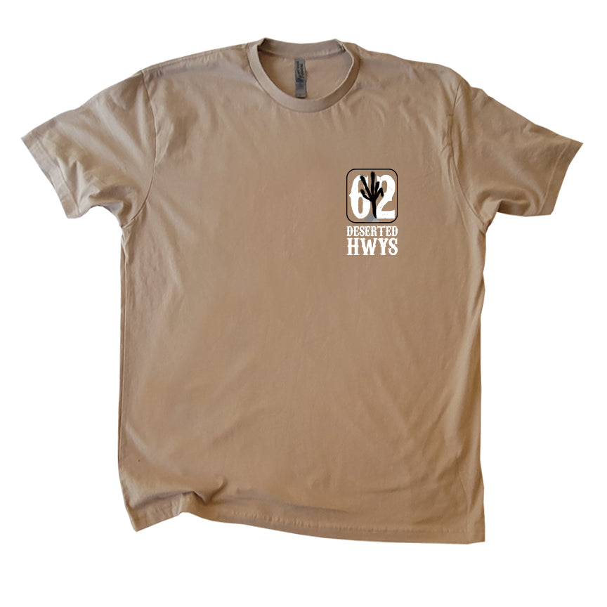 Joshua Tree Calif Middle Finger T Shirt 2 Tan