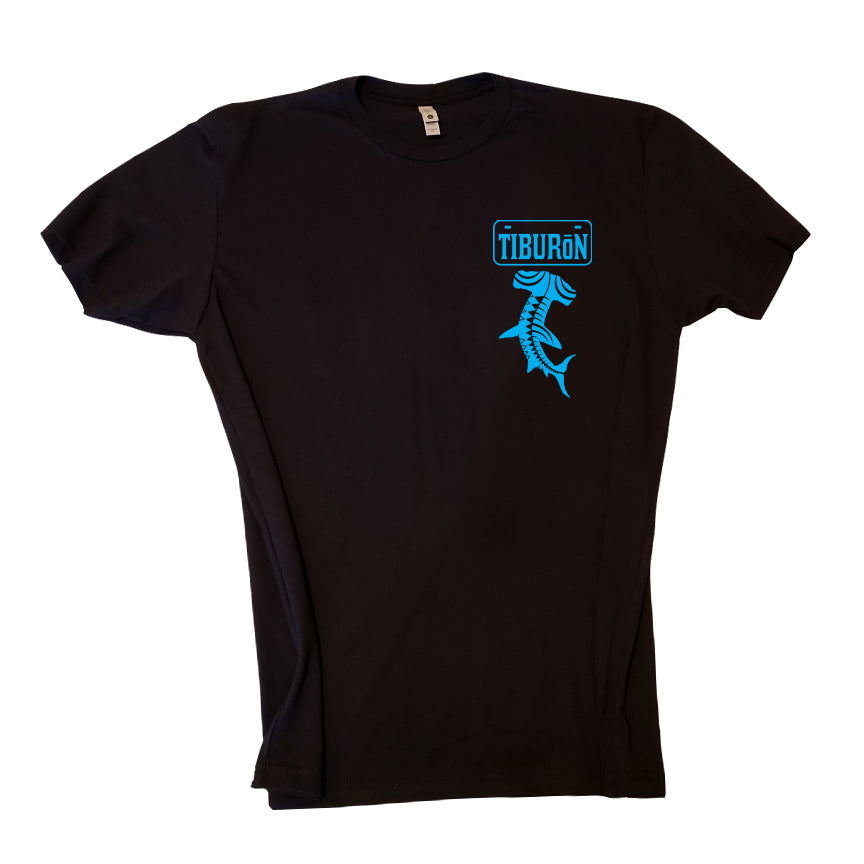 Tiburon CA Shark T Shirt Black
