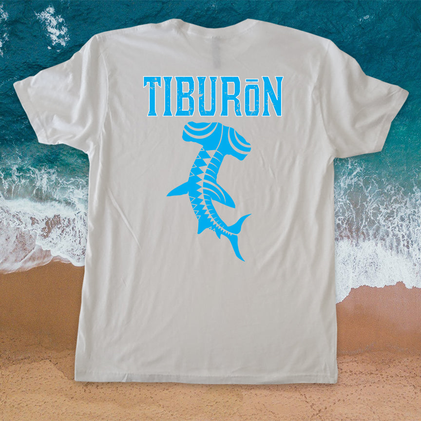 Tiburon Hammerhead Shark T Shirt White