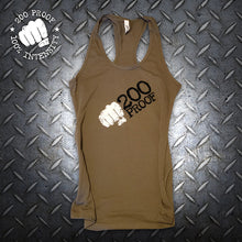Load image into Gallery viewer, Women&#39;s Military Green Workout Tank Top 100% Intensity
