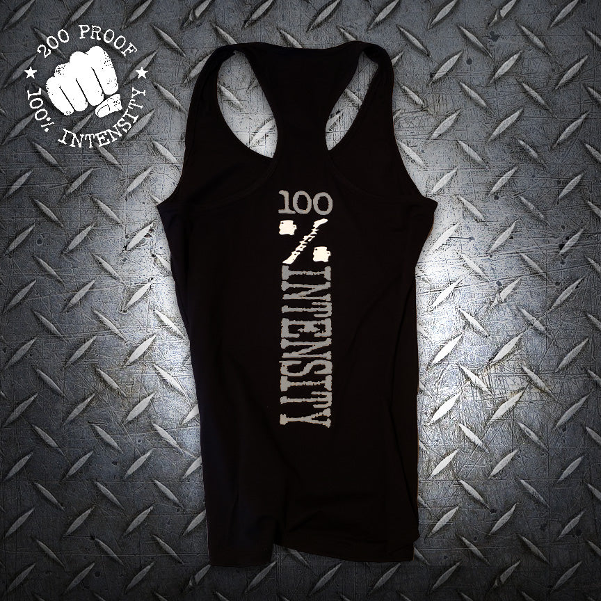 Women's Black Workout Tank Top 100% Intensity