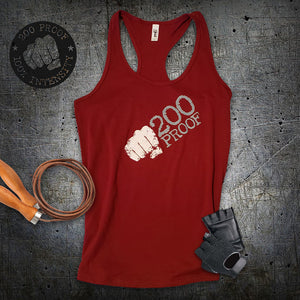 Women's Red Workout Tank Top 100% Intensity